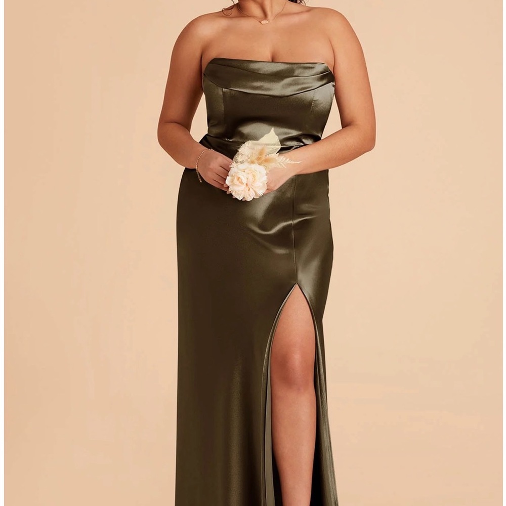 Birdy Grey Mia Shiny Olive Off Shoulder Size XL - Picture 14 of 16